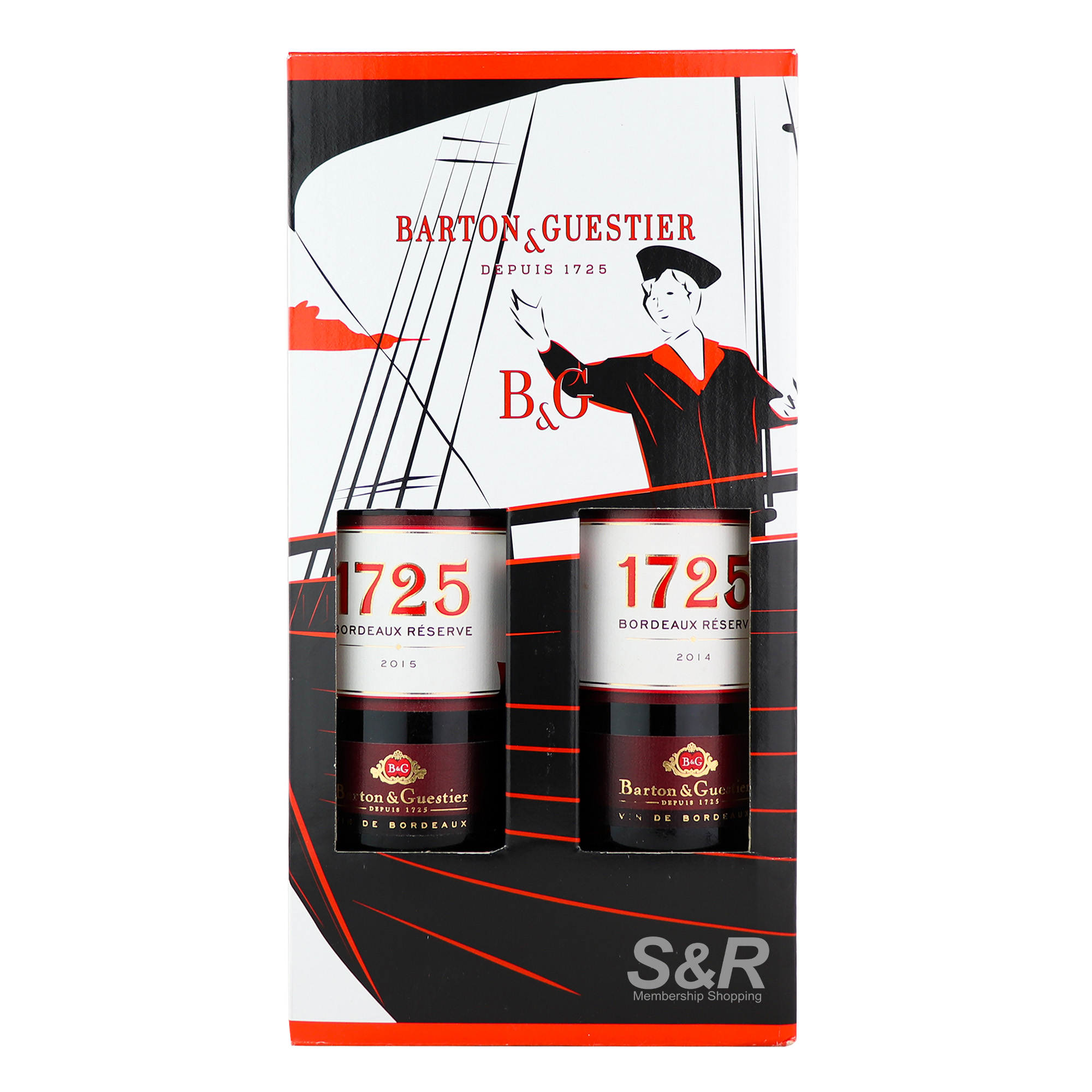 Barton & Guestier 1725 Bordeaux Reserve Red Wine (750mL x 2pcs)